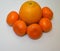 Orange and Five Mandarins