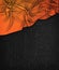 Orange Flag Vintage on a Grunge Black Chalkboard