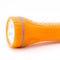 Orange flashlight isolated on white