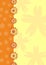 Orange floral background