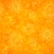 Orange floral bright vector seamless pattern