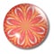 Orange Flower Button Orb