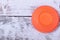 Orange flying target plate