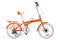 Orange folding bike