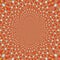 Orange fractal continuous pattern for banner