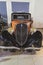 Orange Front end of 1934 Italian Fiat Classic Antique Car portrait view