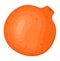 Orange fruit food, ripe freshness with vitamin, isolated on white vector illustration. Sweet healthy juicy citrus