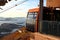 Orange funicular and panorama of Dubrovnik