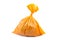 Orange garbage bag