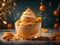 Orange gelato, floating delicious and refreshing treat that is perfect occasion, cinematic advertising photography