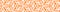 Orange geometric foliage Seamless Border Scroll. G