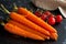 Orange and ginger glazed carrots