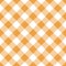 Orange gingham pattern vector. Seamless pastel vichy tartan check plaid for picnic tablecloth, dress.