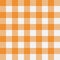 Orange Gingham seamless pattern.