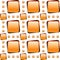 Orange glass tiles mosaic