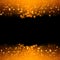 Orange glitter Thanksgiving fall gala or Halloween sparkle party background