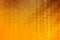 Orange gradient color with binary code and stripe line, technology background