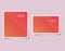 Orange gradient and striped backgrounds frames vector design