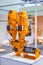 Orange gravimetric dosing mixing system - Koch technik at plastic exhibition
