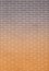 Orange gray brick wall as background or texture