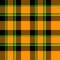 Orange Green Black Plaid