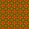 Orange green checked allover seamless pattern. Han