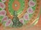 Orange/green tapestry with Buddha- enlightened one... meditation reflection, peace, tranquility, harmony