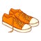 Orange Gumshoes. Vector Cartoon Illustration