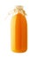 Orange handmade craft juice bottle mock-up