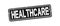orange Helathcare Medicare universal healthcare campaign stamp flat vector label for print and websites