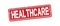 orange Helathcare Medicare universal healthcare campaign stamp flat vector label for print and websites