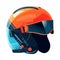 orange helmet skier sport equipment