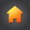 Orange home icon