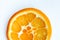 Orange hybrid orange juicy in slicing