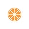 Orange icon, simple design, Orange icon clip art.