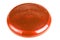 Orange inflatable balance disk isoleated on white background, It is also known as a stability disc, wobble disc, and