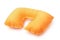 Orange inflatable neck pillow