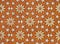 Orange Islamic Arabesque Pattern