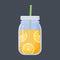 Orange juice flat icon