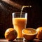 Orange juice, fresh orange citrus fruit drink