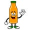 Orange Juice Mascot Waving