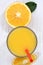Orange juice oranges from above portrait format fruit fruits