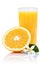 Orange juice oranges fruit fruits isolated portrait format on white background