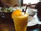 Orange juice smoothy.