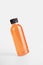 Orange juices bottle mock up blank using for beverage Template mockup