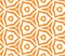 Orange kaleidoscope seamless pattern. Hand drawn w