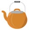 Orange kettle, icon