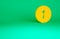 Orange Keyhole icon isolated on green background. Key of success solution. Keyhole express the concept of riddle, secret