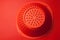 Orange kitchen strainer