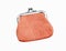 Orange Knit Change Coin Purse